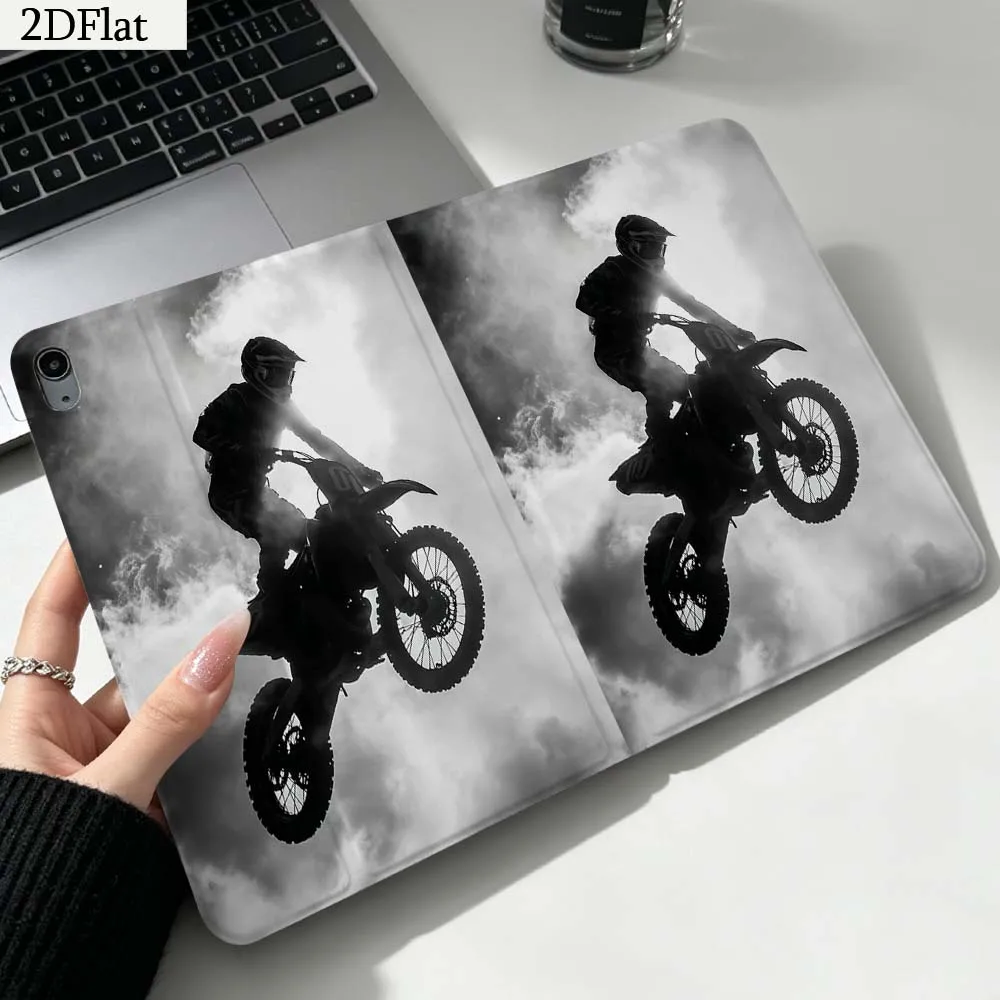 Speeding Motorcycle Racer Gift For iPad Pro mini Air A16 A14 6 5 4 6th 7 7th 11th 9Gen 13 M5 11 A17 Pro M4 Inch Tablet Case