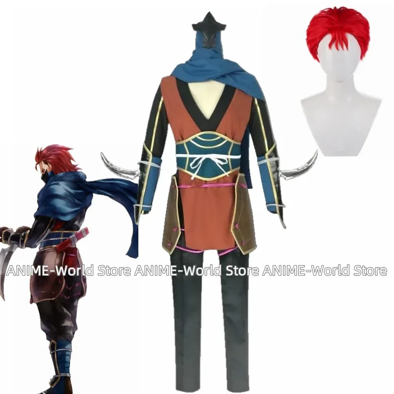 

Game Fates Fire Emblem If Saizou Cosplay Costume Wig Halloween Party Cosplay Custom size Any Size