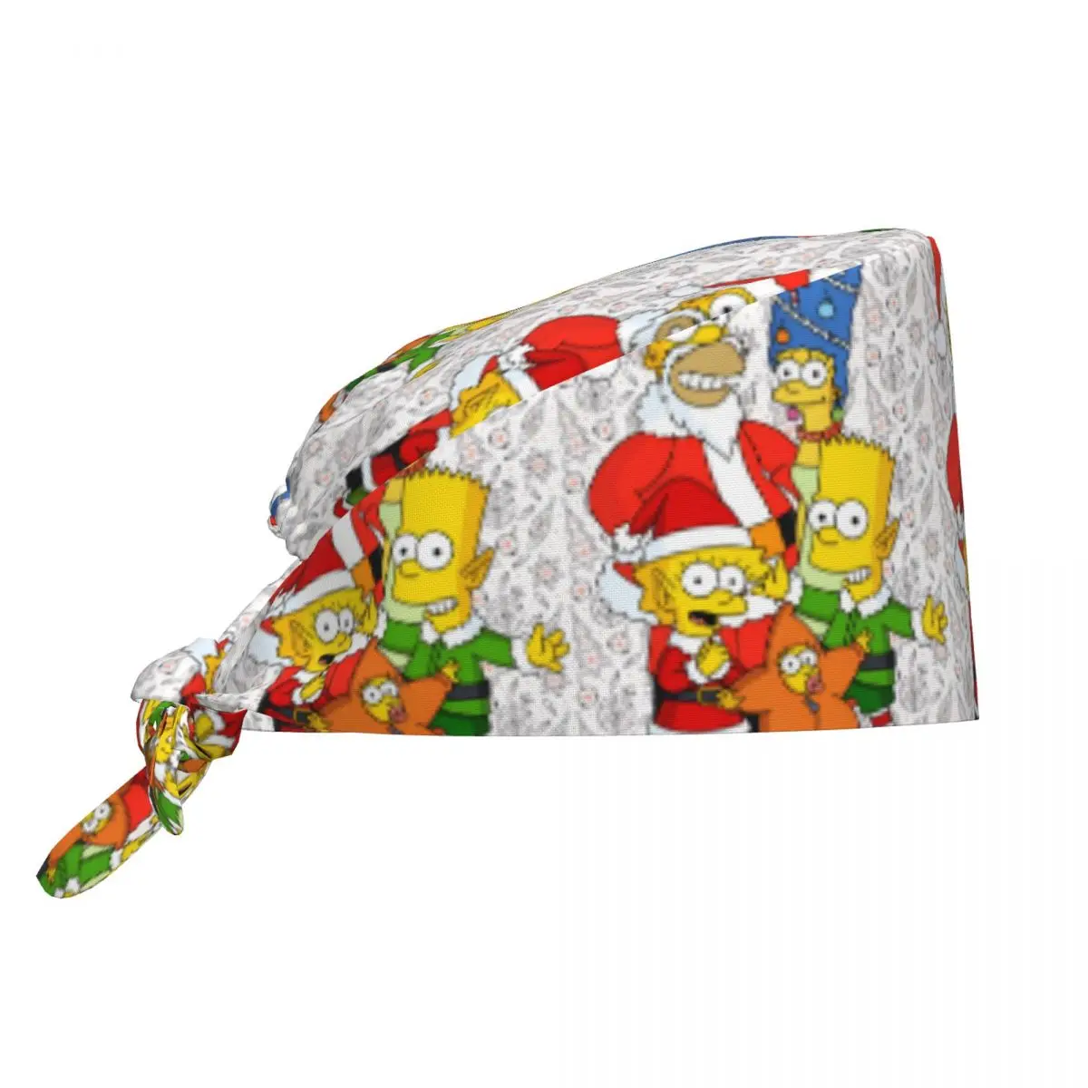 Nurse Hat Simpsons Movies Work Scrubs Hat Fashion Medical Hat For Women and Men Long Hair Pattern Working Cap