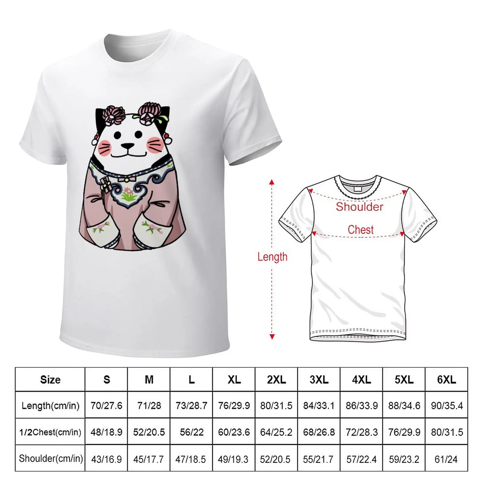 (Yanxi Gonglue Palace) Matcha cat as Mingyue T-Shirt cute tops summer tops mens clothing