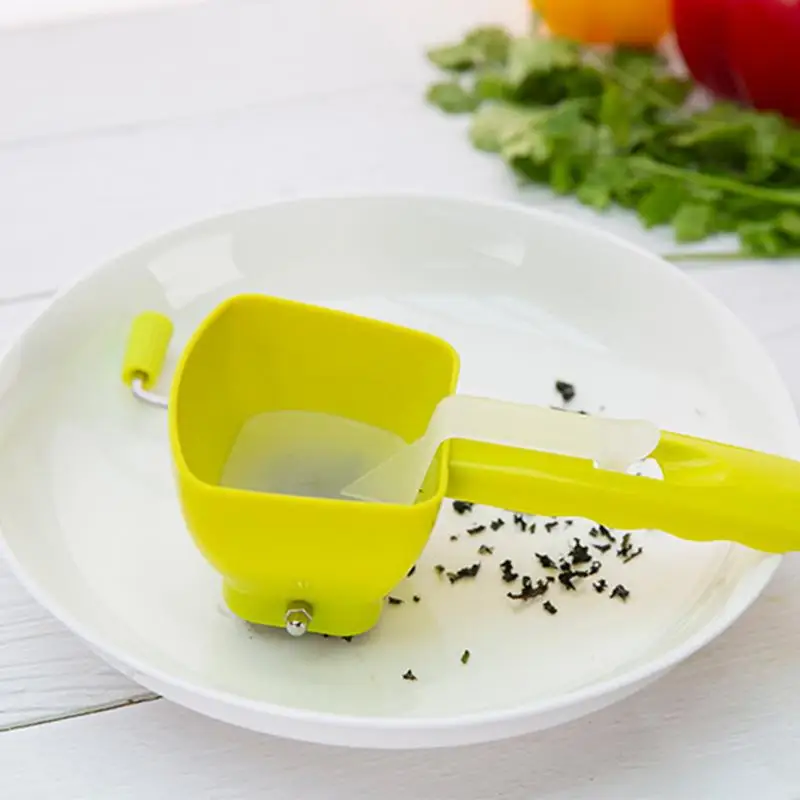 Rotary Parsley Chopper Manual Kitchen Wares Handheld Salad Machine Serving Dish Appliance Shredding Cutter For Spices Vanilla