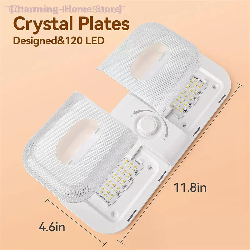 2Pcs 120LED 12-24V Car Interior Light Dome Roof Ceiling Reading Light Cabin Lights For Van Truck RV Boat Camper Car Interior Lig