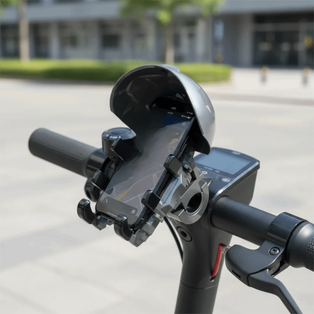 Rotatable Motorcycle Phone Holder Sunshade Anti-Shake Helmet Phone Mount Stable Mount Waterproof Navigation Holder Rider Use