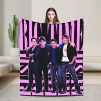 Big Time Rush Band Blanket Quality Warm Soft Throw Blanket Winter Girls Boys Couch Chair Novelty Bedspread