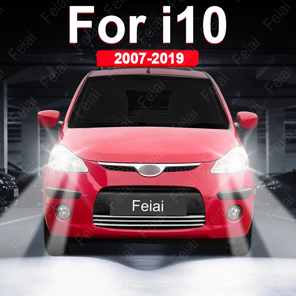 For Hyundai i10 Headlight LED Bulbs i10 Accessories 2007 2008 2009 2010 2011 2012 2013 2014 2015 2016 2017 2018 2019 Headlights