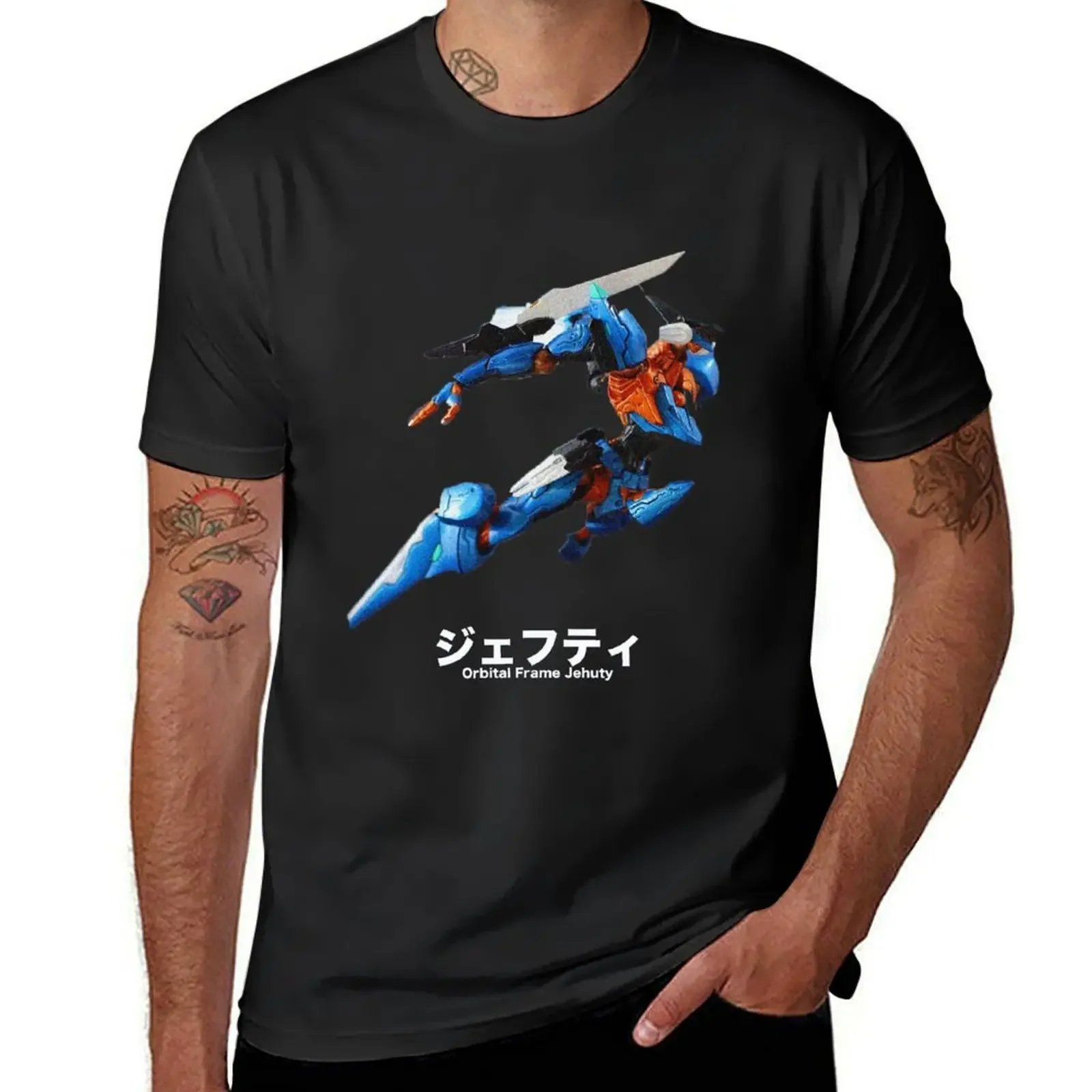 Mecha - Orbital Frame Jehuty T-Shirt sublime vintage t shirts sweat kawaii clothes mens vintage t shirts