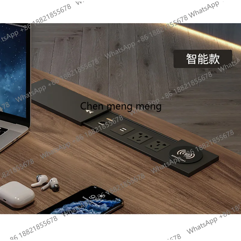 Fashion Wooden Rounded Corner Desk with Drawer Storage Cabinet,Contemporary Writing Table for Home Office  or Study Room