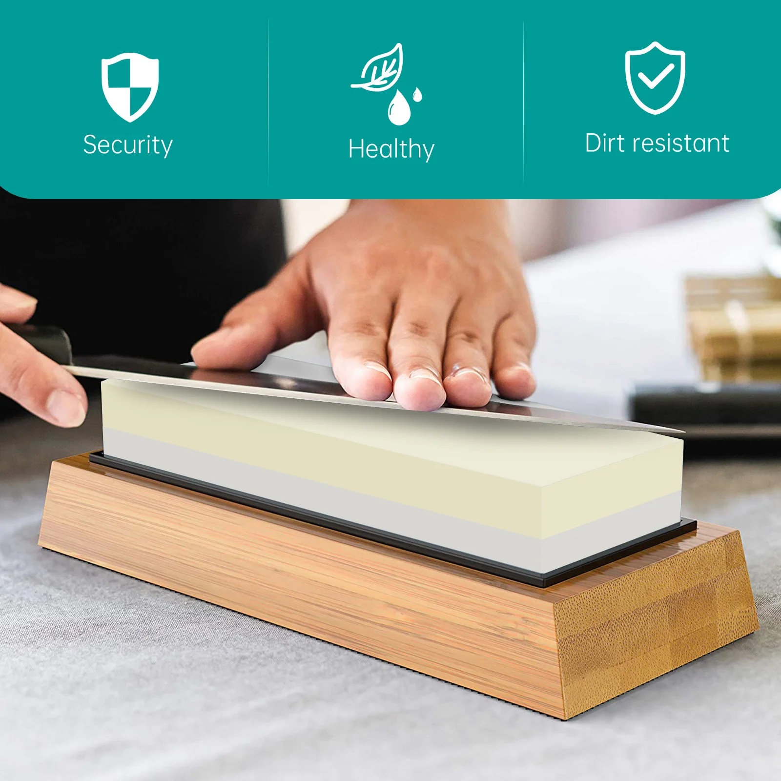 

Double Side Grinding Stone 5000 10000 Grit Sharpening Stone Rectangular Whetstone Portable Home Sharpener Home Whetstone