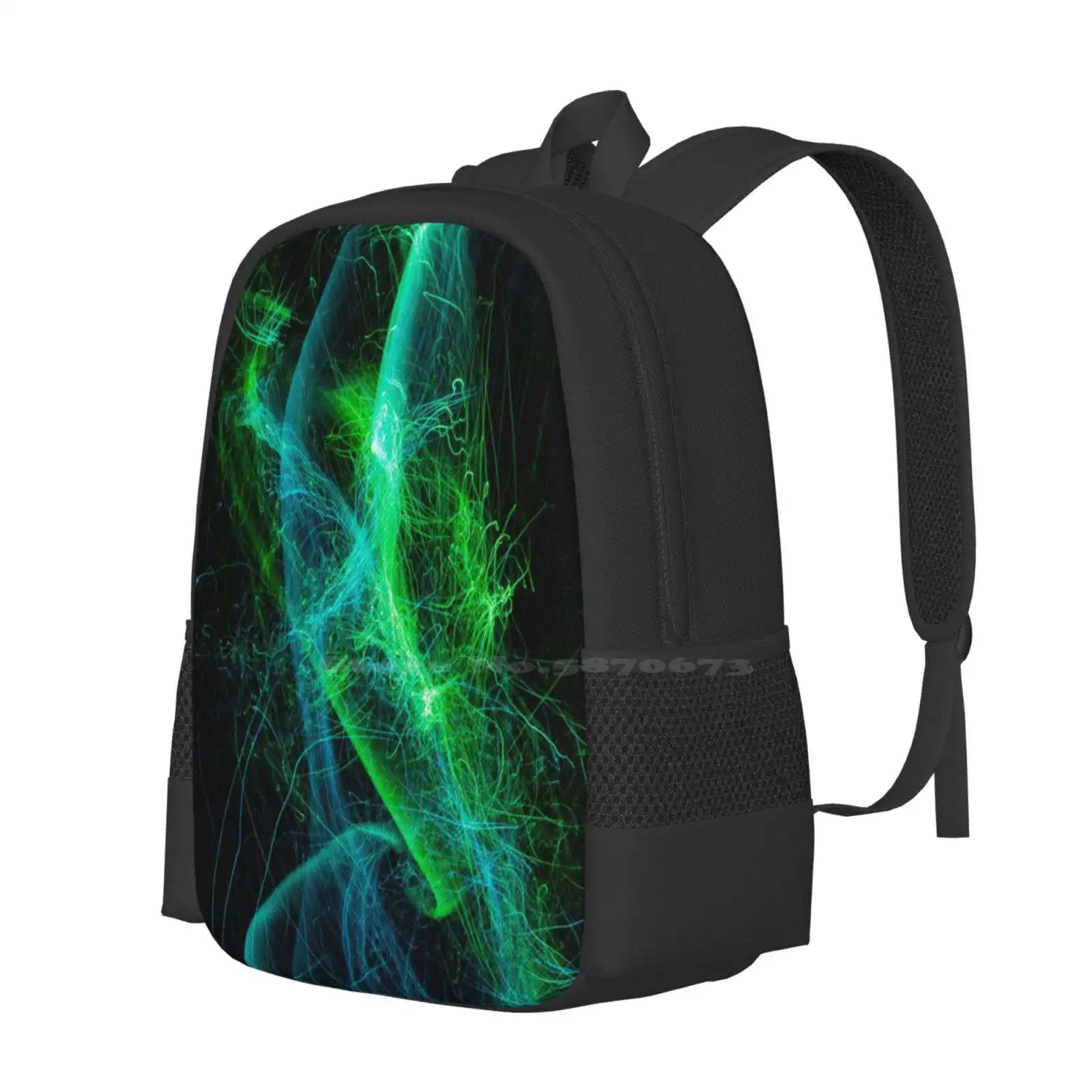 Eldritch Blast Hot Sale Schoolbag Backpack Fashion Bags Dnd Spells Light Painting Long Exposure Abstract Fantasy And Dragons