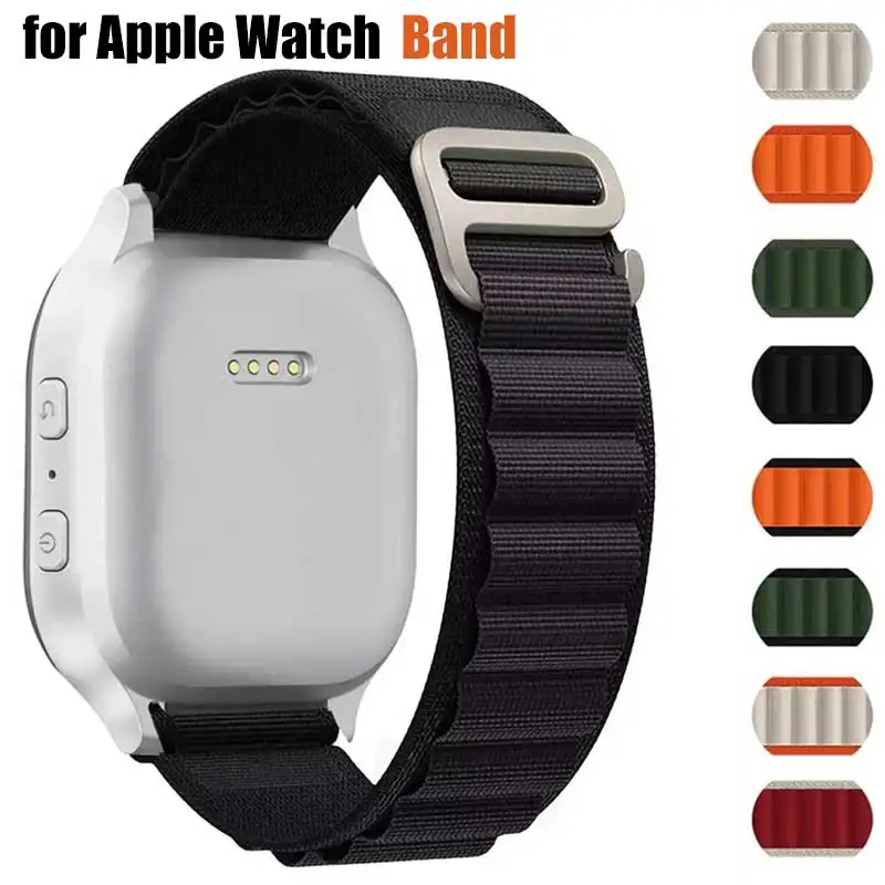 Alpine Loop for Apple Watch  Band 45mm 44mm 49mm 40mm 41mm 42mm nylon Trail bracelet correa Series 10 9 8 7 6 5 se Ultra 2 Strap