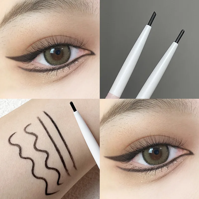 Red Black Brown Eyeliner Gel Pencil Waterproof Ultra-thine Soft Easy Wear High Pigment Eyeliner Pen Lasting Eyes Makeup Cosmetic