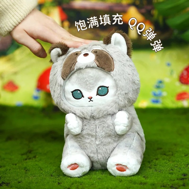 Genuine Mofusand Long Tailed Forest Animals Series Plush Doll Cute Shark Cat Soft Doll Kawaii Stuffed Plushie Toy Gift For Kids