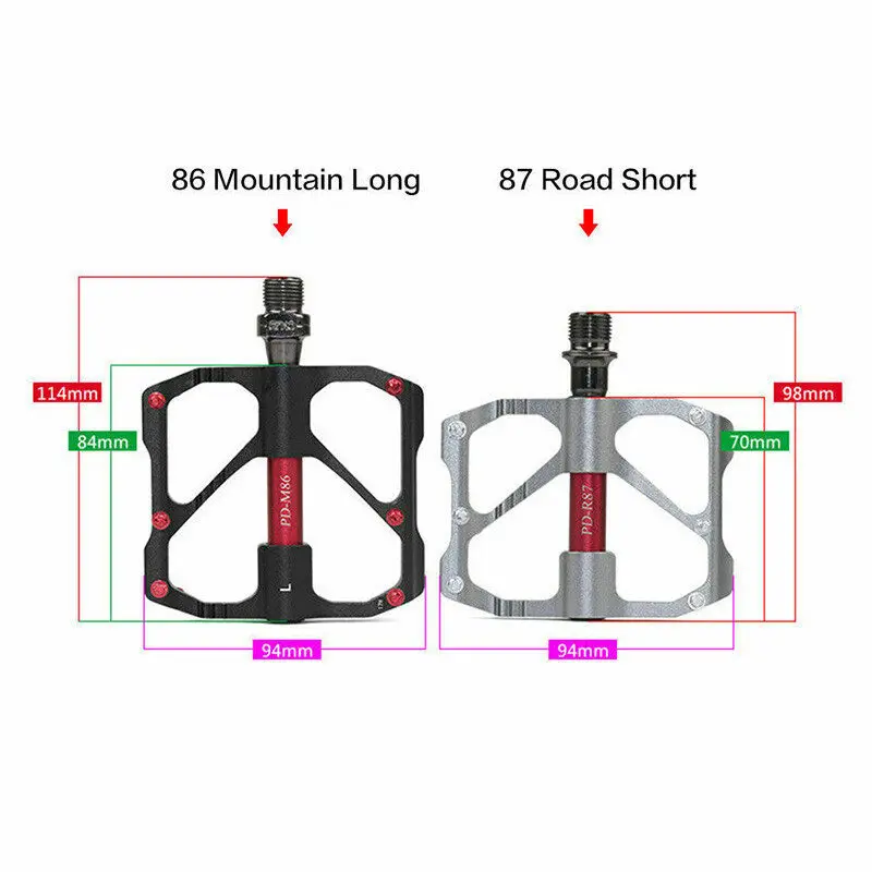 PROMEND 2022 MTB Mountain Road Bike Pedal M86/R87 Slip-resistant Ultra-light Aluminum Alloy 3 Ball Bearing Bicycle Parts