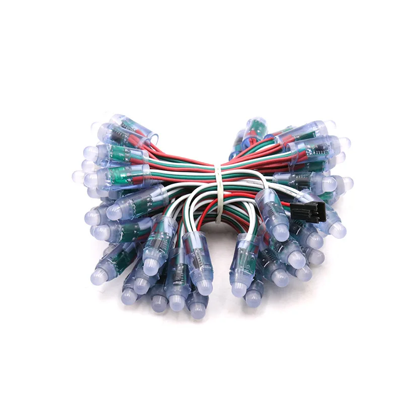 50 pz WS2811 2811 IC RGB Full Color 12mm Pixel Digitale Indirizzabile 5 V 12 V Dream Color LED Pixel Modulo IP68 Luce Impermeabile