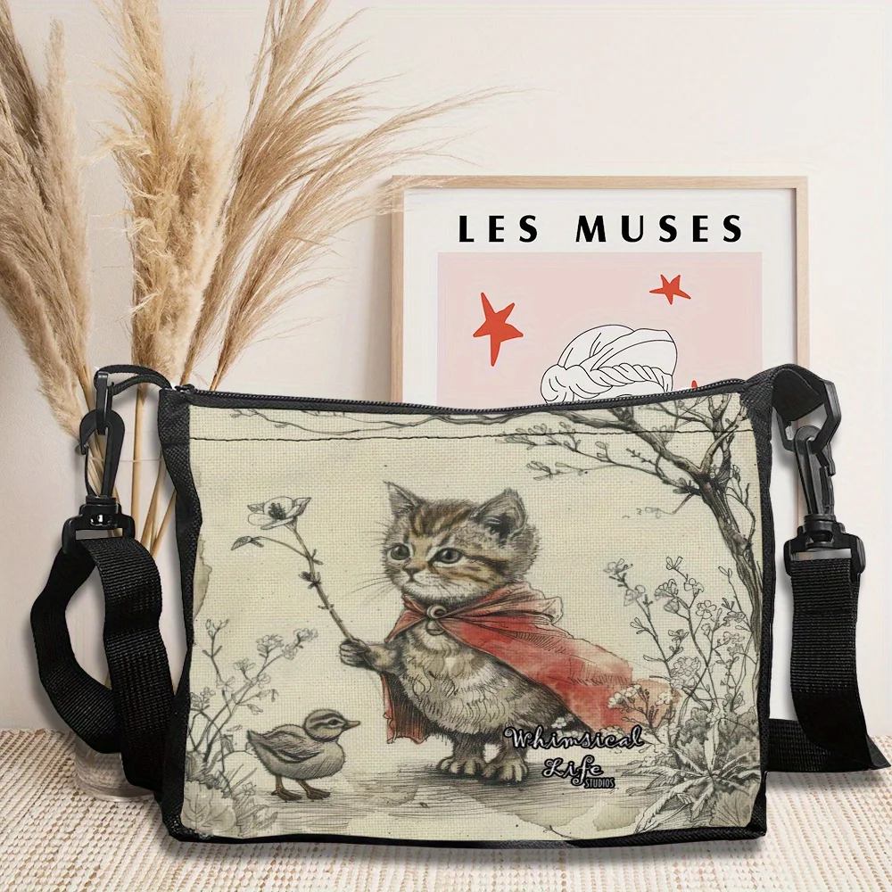 

Cat and Duck Fashionable Shoulder Bag, A Multi-functional Crossbody Handbag That Is Essential for Casual Vacations