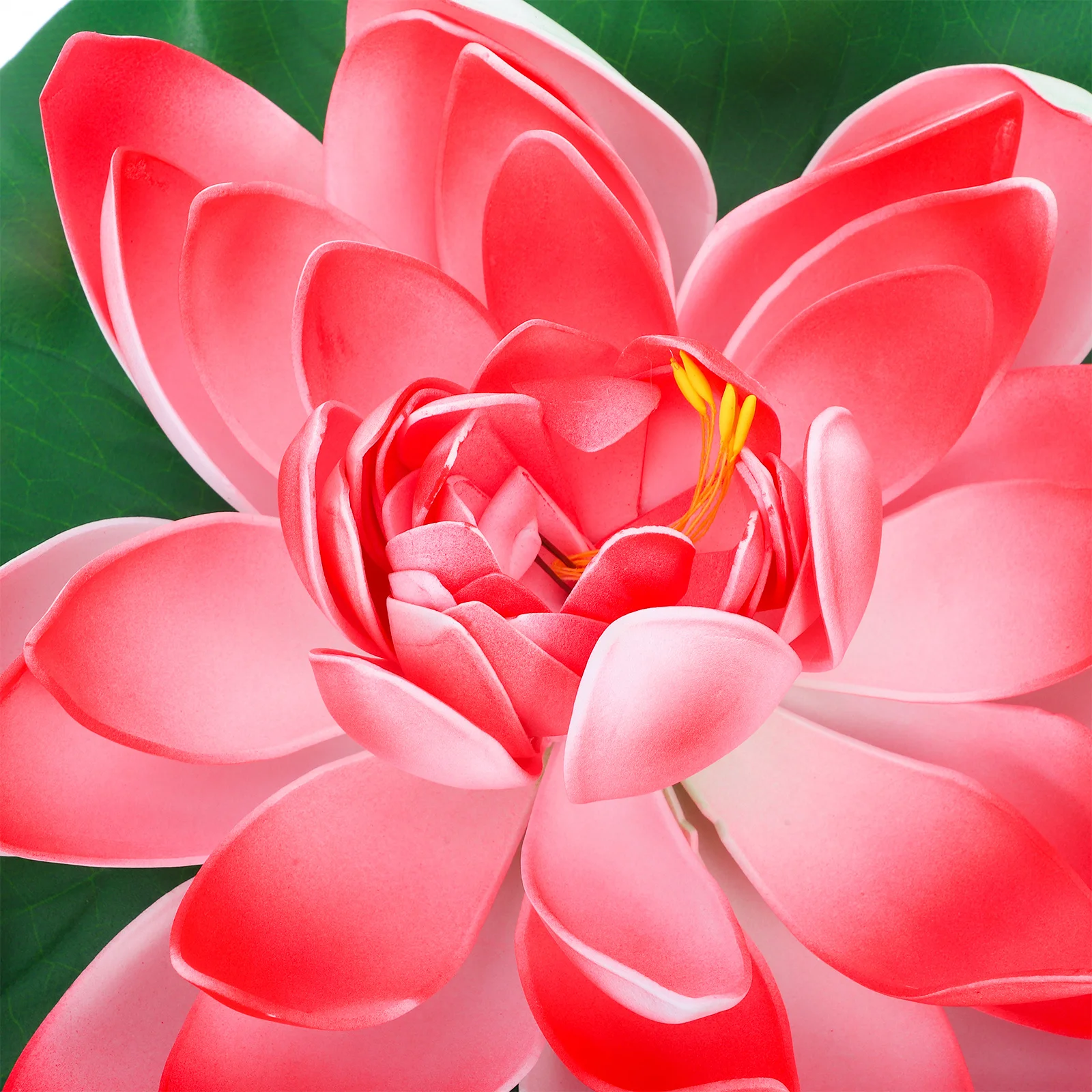 

1Pcs Artificial Floating Lotus Flower Red Simulation Water Lily 28Cm Pond Decor Home Garden Patio Eva Material No Watering