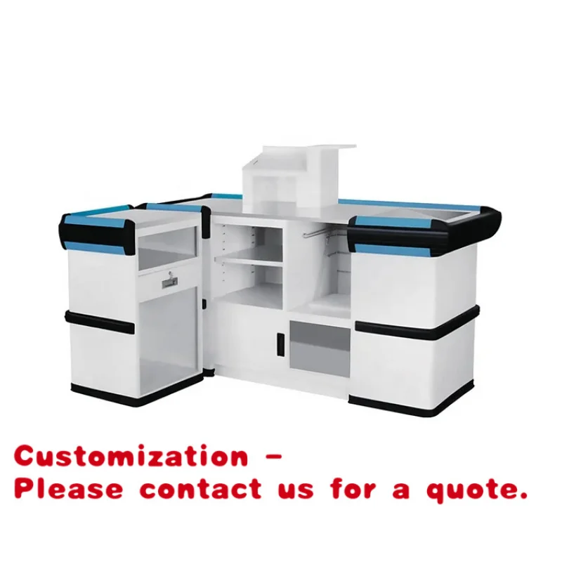 

Настраиваемый/регулируемый прилавок-стол для кассира супермаркета, оборудование для обеспечения безопасности