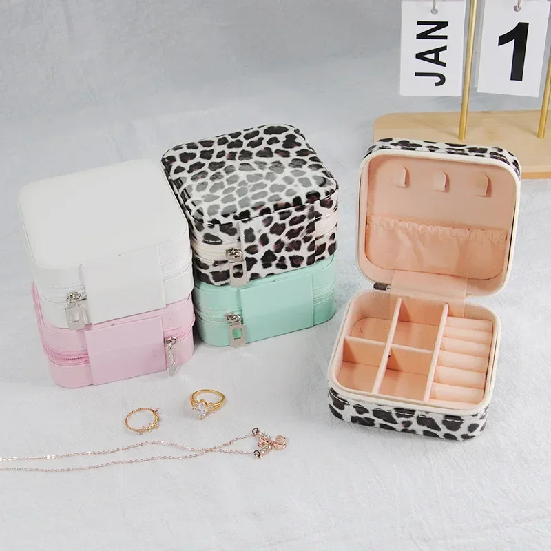 Jewelry Organizer Display Travel Jewelry Case Boxes Portable Jewelry Box Leather Storage Joyeros Organizador De Joyas