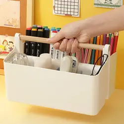 Creative Large Capacity Pen Holder Multifunction Plastic Marker Pen Storage Case Stationery Storage Box Students