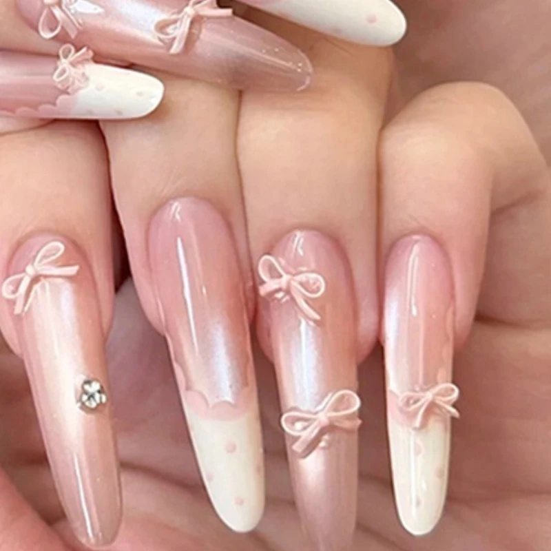 

12 Grids Colorful Bowknot Set Resin Ribbon Nail Art Accessories Decoration DIY Manicure Mini Nail Gems