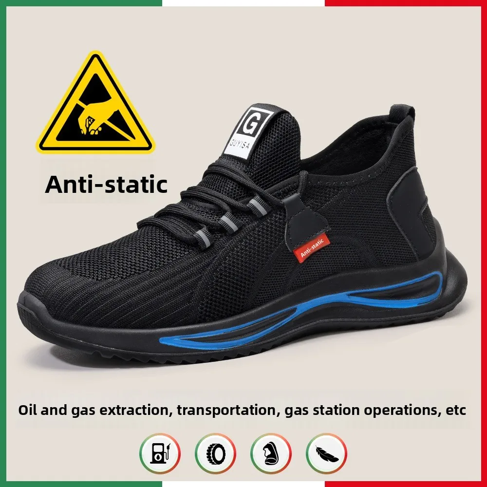 Anti-static Shoes Summer Gas Station Men's and Women's Comfortable No Bag Head Clean Breathable Dust-free Shoes Electronic