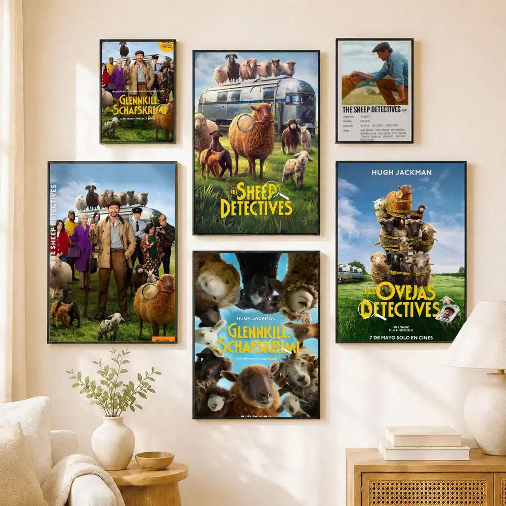 The Sheep Detectives Poster Water Proof Paper Print Room Decor Stickers Art Wall Decor Living Room