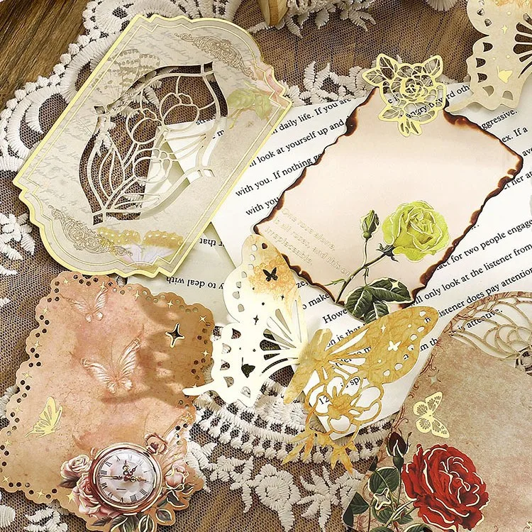 10 teile/los Memo Pads Material Papier Retro Whispers Junk Journal Scrapbooking Retro Hintergrund Dekoration Papier