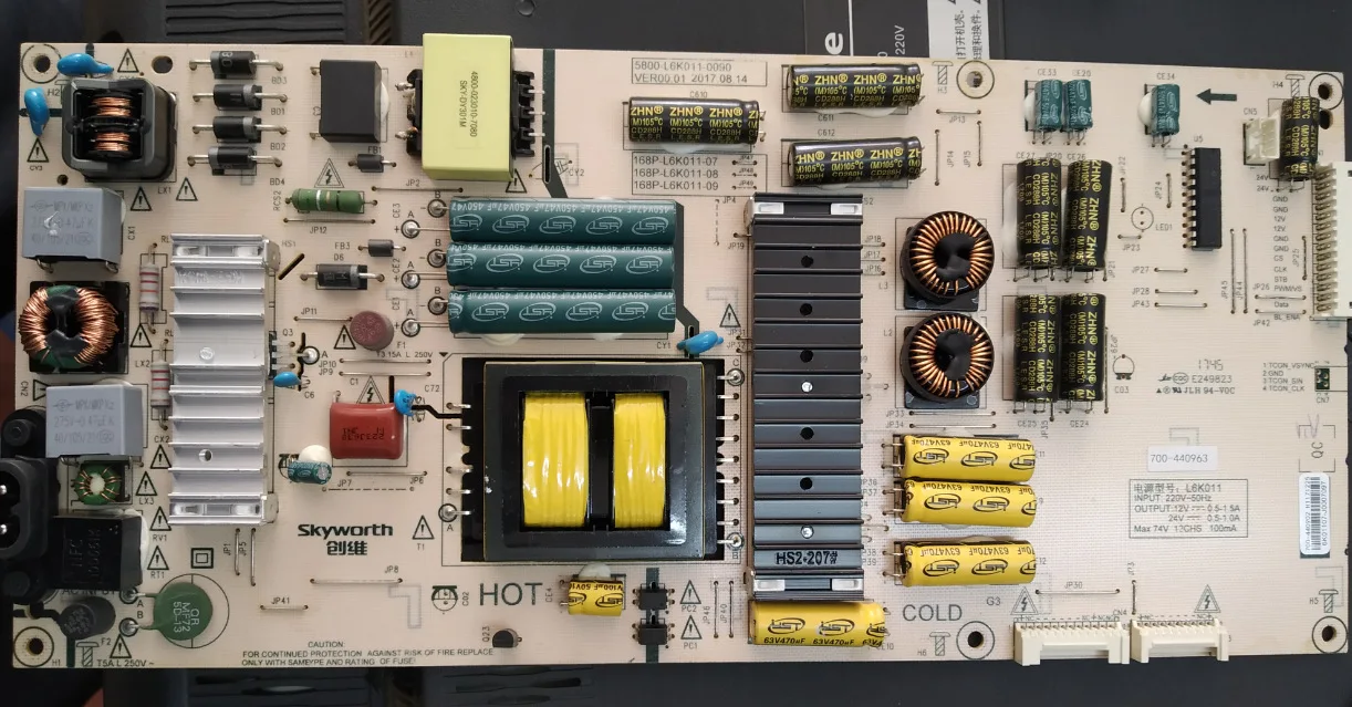 

Плата питания 55Q7 55G7 5800-L6K011-0090/-A9S511-0 168P-L6K011-07
