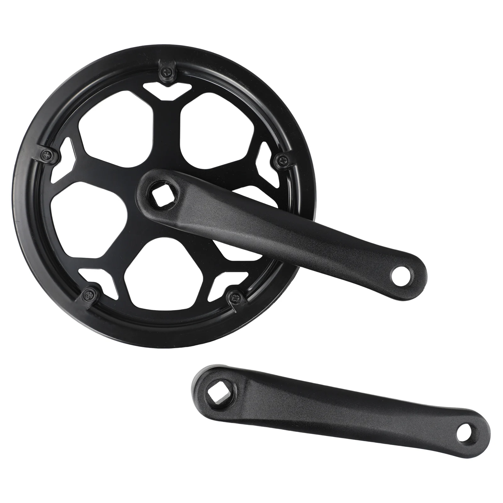 1pc Single Chainring Bicycle CrankArm Set 48T 40T 52T 170mm Crankset Square Hole Cycling Accessories Black Bike Crankset