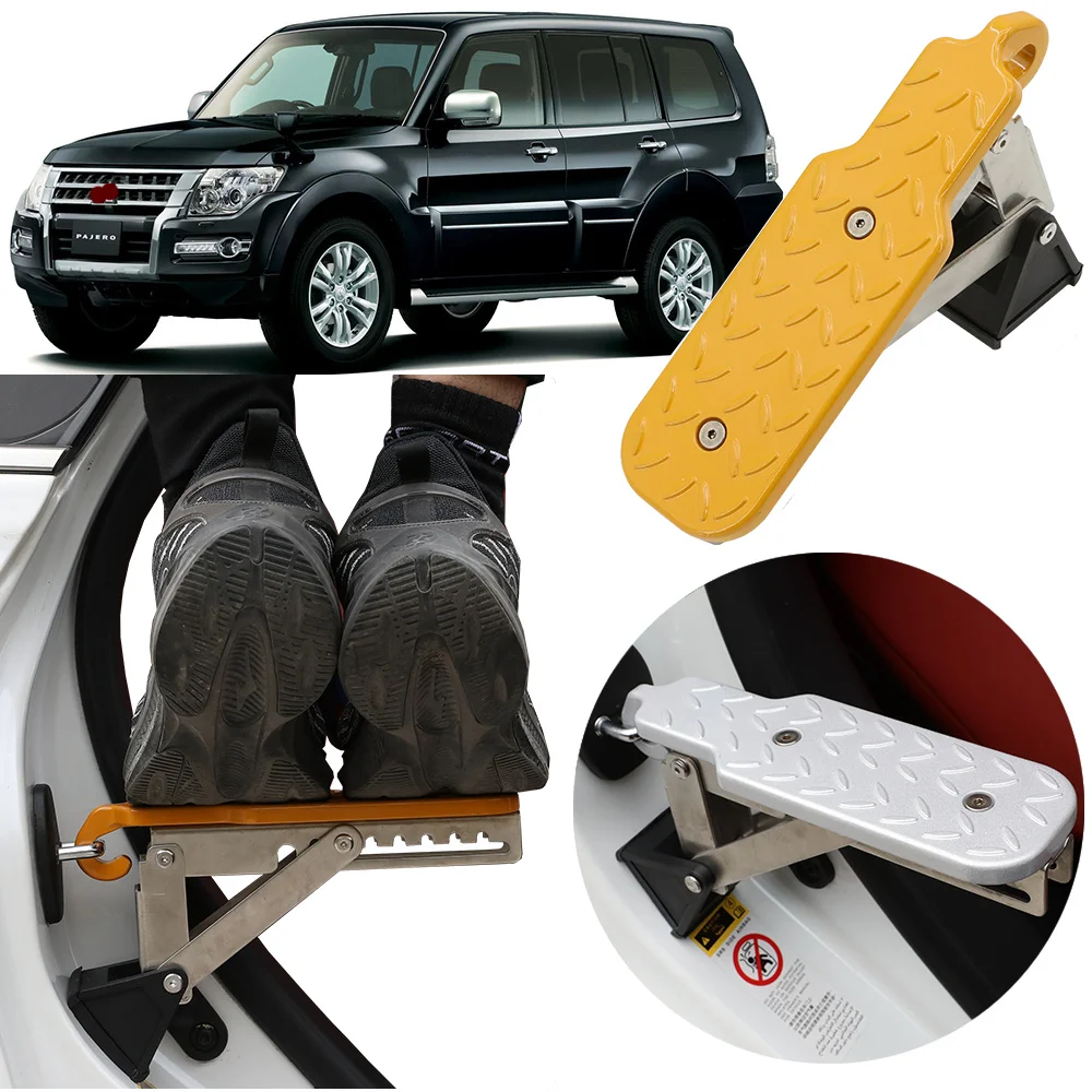 CAR DOOR STEP, Extra Long - Supports Both Feet, As Seen on Shark Tank Car FOR Mitsubishi PAJERO 2004-2024 v73 v93 v97 V90