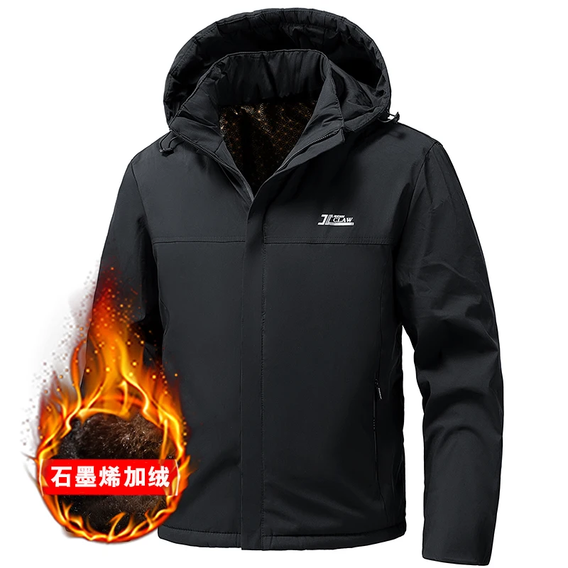 

Новые парки для среднего и пожилого возраста, мужской ветрозащитный зимний комплект, деловое теплое толстое пальто, высококачественная плюшевая куртка средней длины