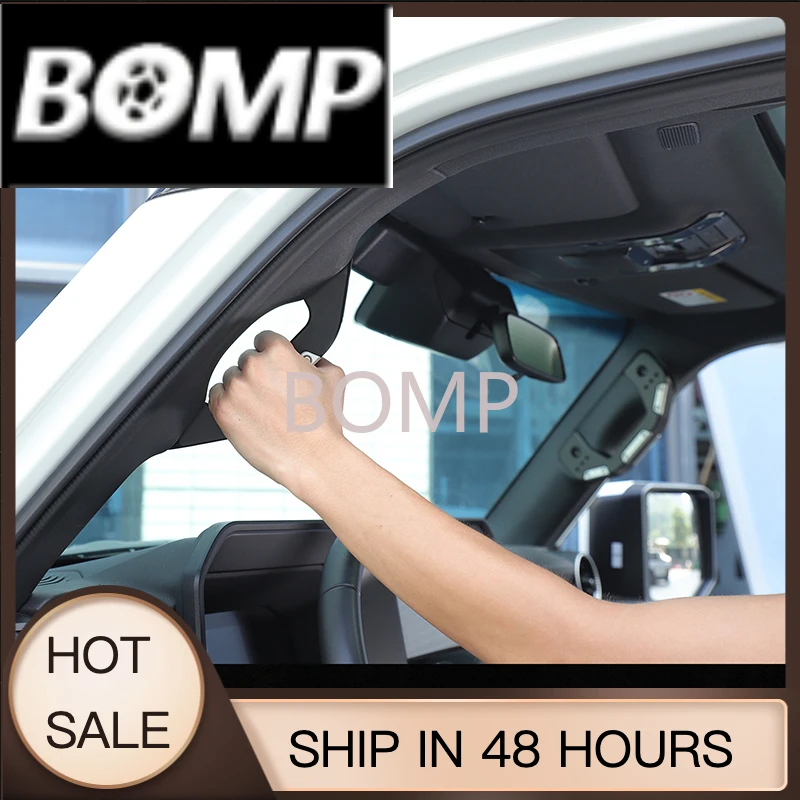 BOMP para Toyota Prado/LC250/Toyota Land Cruiser 2024+, manija del pilar A, viene con soporte para teléfono móvil, reemplazo de aleación de aluminio