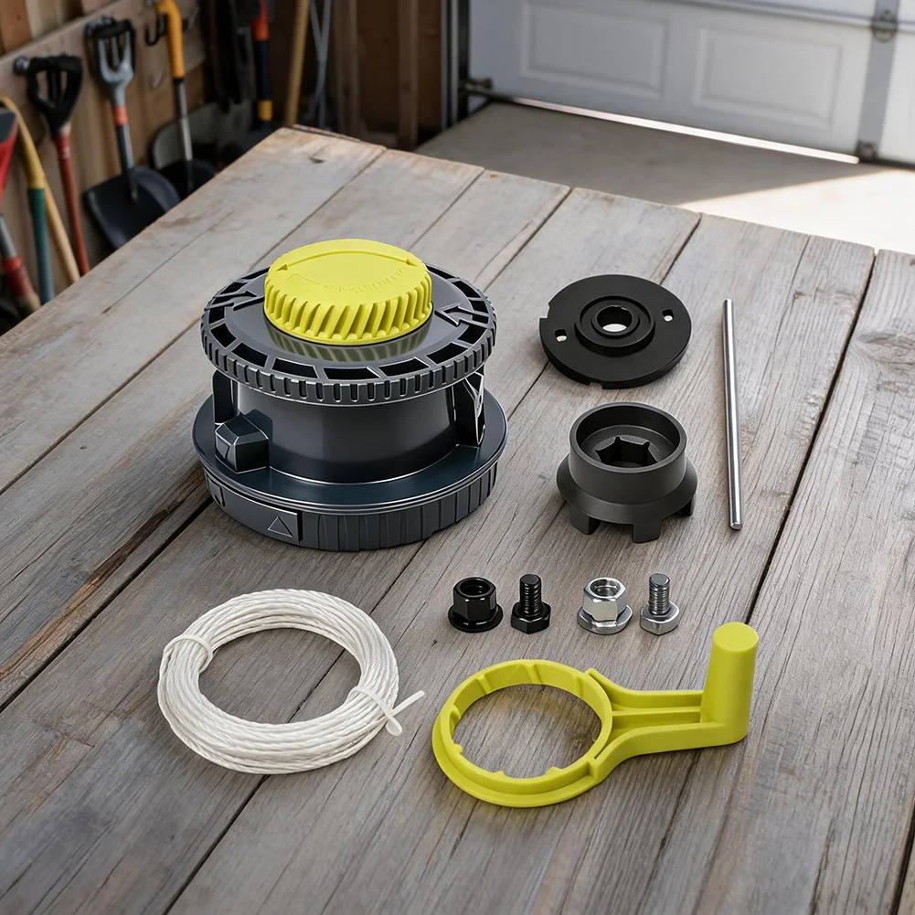 Trimmer Head for Reel Easy Trimmer Head Robust Construction Material Precision Edge Trimming Tough Outdoor Durability