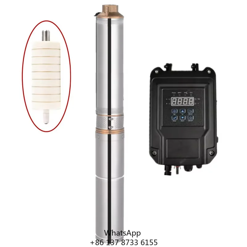 2026 1inch 750w 80m High Head External Control Deep Well Pump Household Well Water Solar Stainless Steel Deep Well Pump
