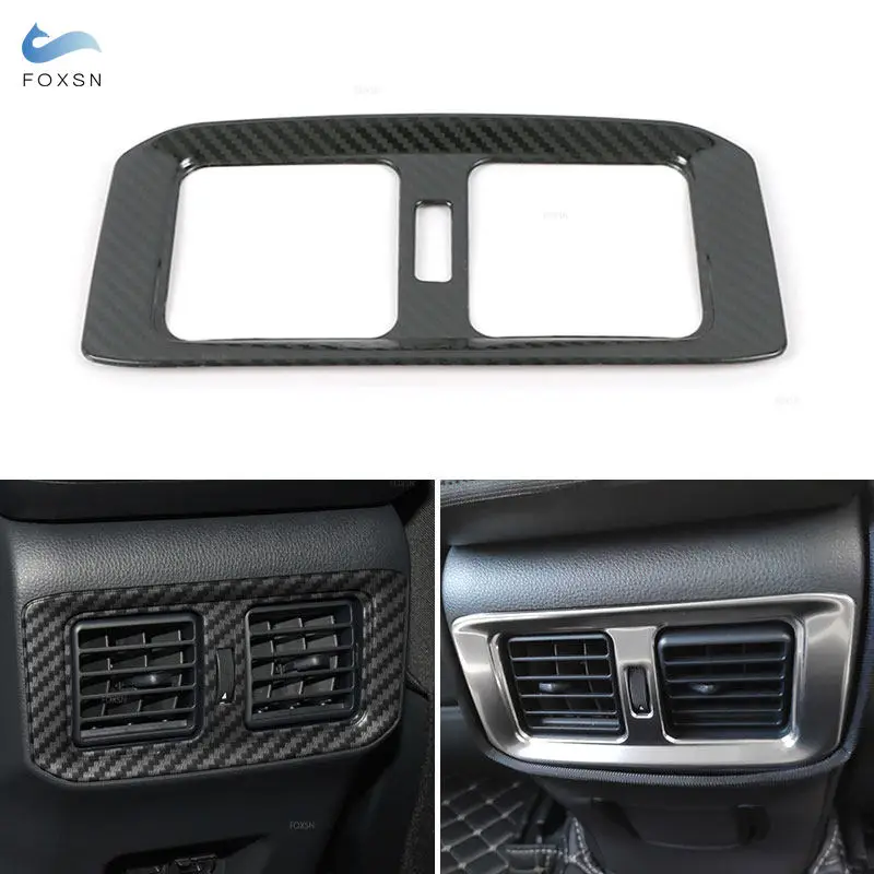 Car Rear Air Conditioning Vent Outlet Frame Cover Trim Accessories For Toyota Rav4 RAV 4 2019 2020 2021 2022 2023 XA50 Hybrid