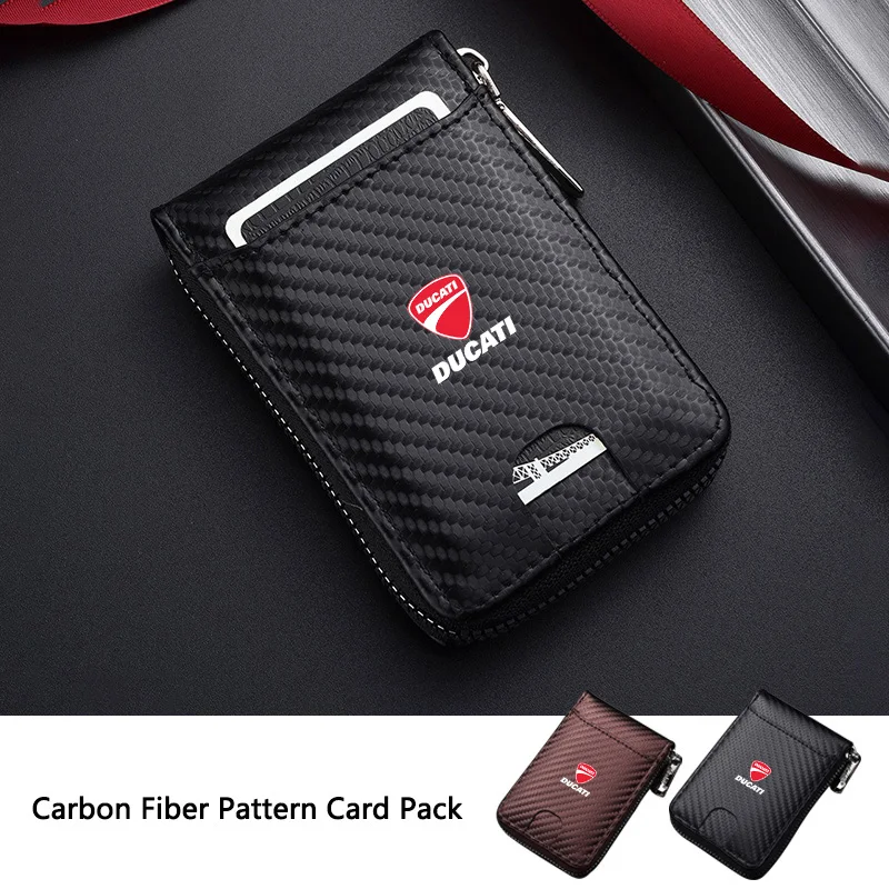 

New Car Logo Wallet Credit Photo Card Purse Mini Small Wallet for Ducati Monster Panigale 748 749 1098 1199 999 1299 1198 848 S