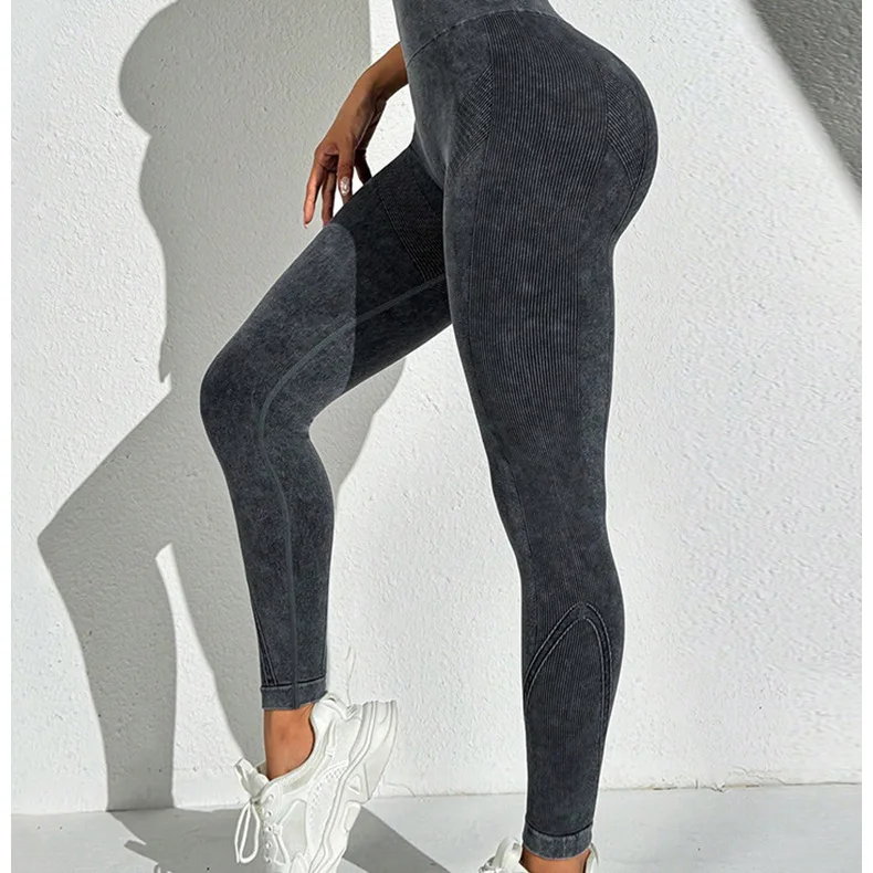 Nylon Schleifen Yoga Leggings Frauen Nahtlose Enge Hosen Hohe Elastische Sexy Hüfte Heben Leggings Workout Laufen Gym Hosen – Detail 14