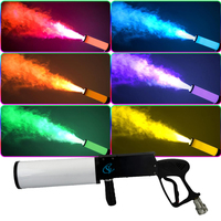 Handheld Colorful LED CO2 Smoke Gun Jet Machine RGB Fog Stage Effect Atmostphere For Wedding DJ Disco Party