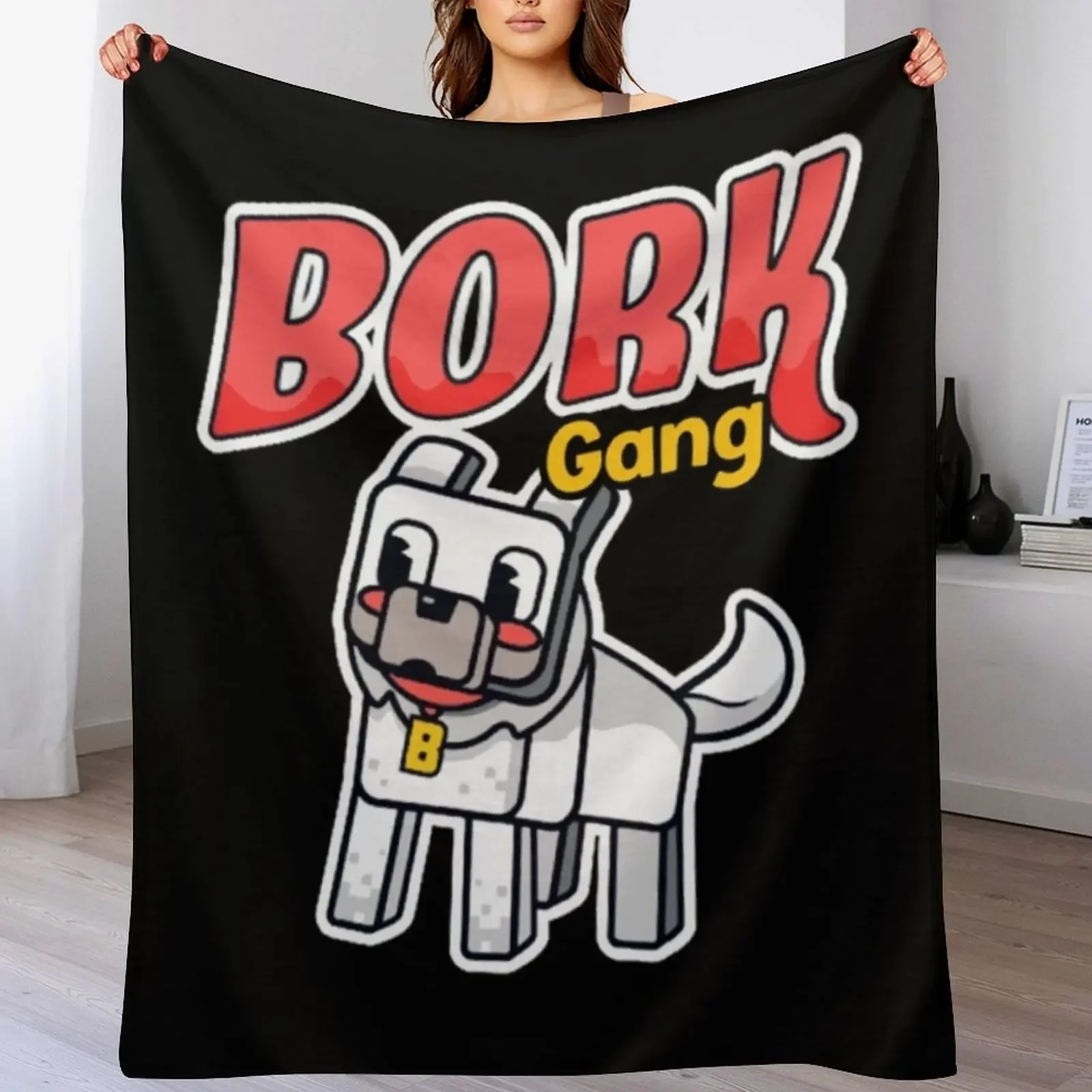 Slogo Bork Gang Throw Blanket Quilt blankets ands Blankets