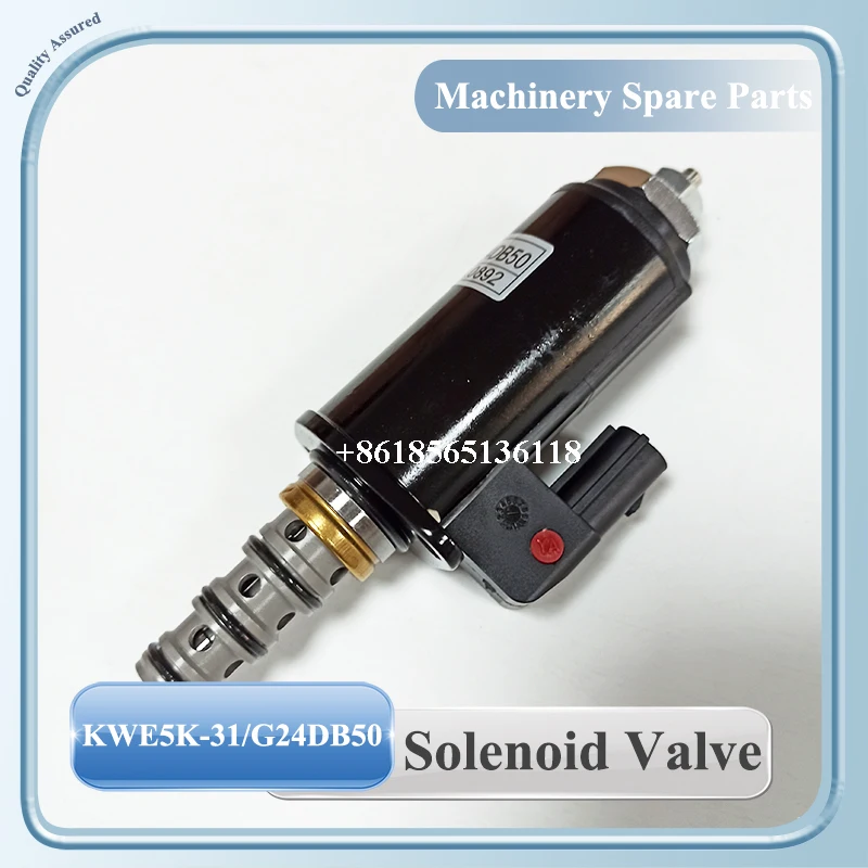 Solenoid Valve KWE5K-31/G24DB50 KWE5K-31/G24DA50 YN35V00050F1 For SK200-8 SK330-8 SK350-8 Excavator