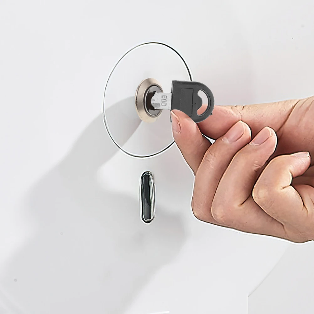 

2Pcs Paper Towel Dispenser Keys Stainless Steel Durable Large Roll Holder Replacement Soap Dispenser Key Commercial Tissue Box