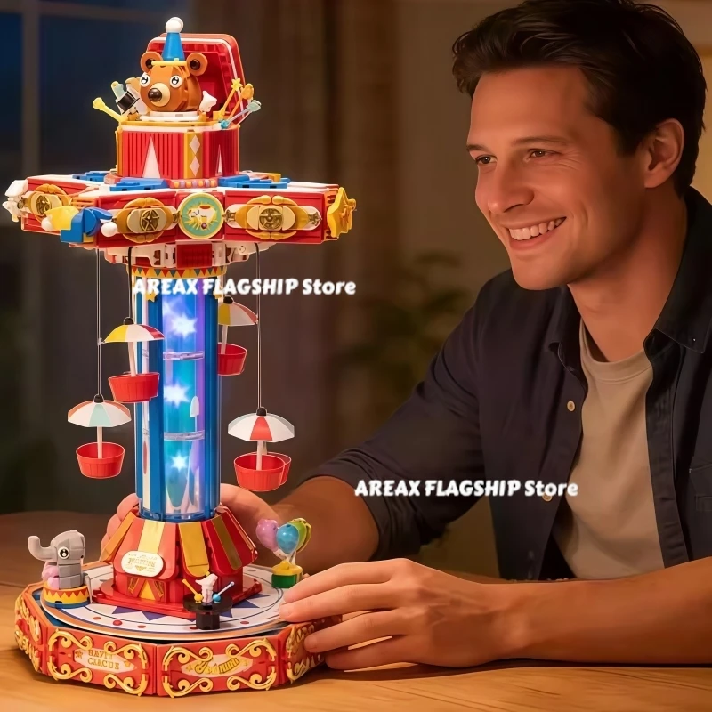 

Pantasy новый строительный блок цирковой парашют ретро подвижный настольный орнамент головоломка детская коллекция игрушек коллаж подарок