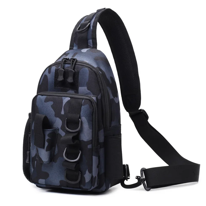 

Men Women Chest Bag Fishing Small Backpack Messenger Bag Storage Stream Tactical Tool Plug-in Rod Chest Bag