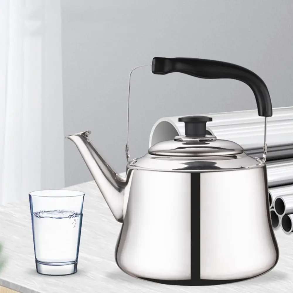 1/1.5/2L Whistle Tea Kettle Stainless Steel Ergonomic Handlegrip Boiling Water Kettle Rust-proof Large Capacity Teapot Outdoor