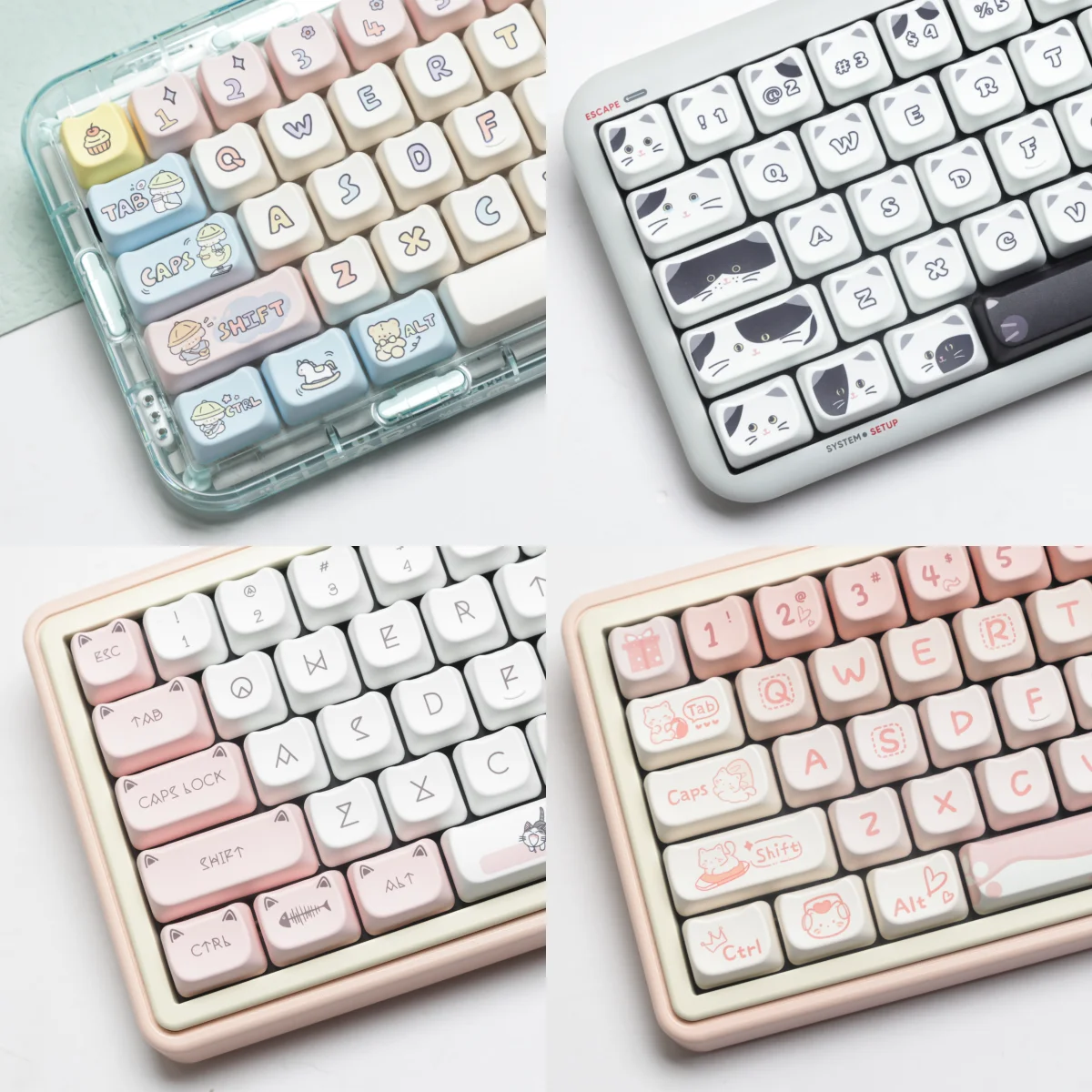 PFK MAO โปรไฟล์ PBT Keycaps Dye-Sublimated Legends Keycap ชุดสําหรับ Mx Cherry Gateron สวิทช์คีย์บอร์ด DIY ชุด