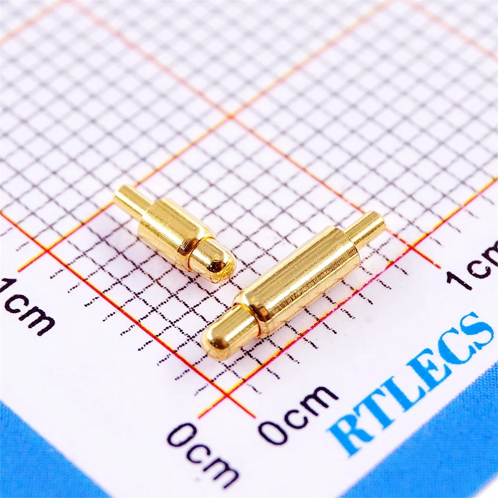 10pcs Spring-Loaded Connector through Hole PCB Height 3 4 5 6 7 8 9 to 20.5 mm Spring Header Pogo Pins 12V 2A Gold Plated