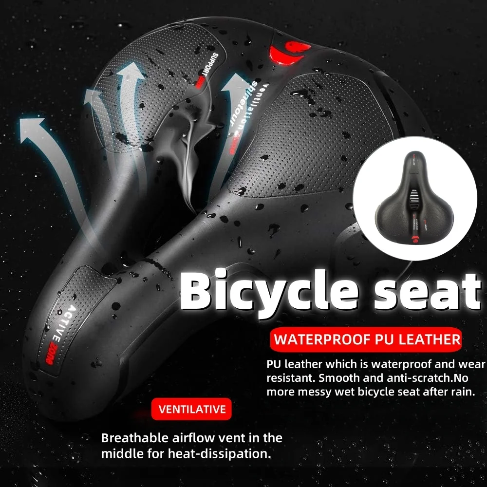 

Universal Mountain Bike Seat Thick Soft Breathable Shock Absorbing Ball Style Cycling Saddle Comfortable Durable Shockproof