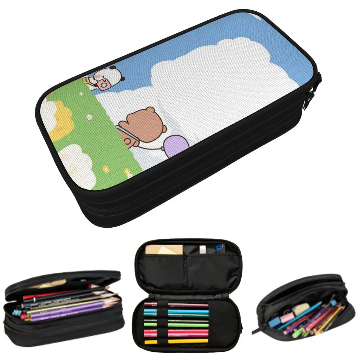 

Cartoon Cute BuBu Panda Dudu Pencil Case for Boy Girl Gifts Pen Box Pencil Bag Stationery Supplies Pen Holder Bag