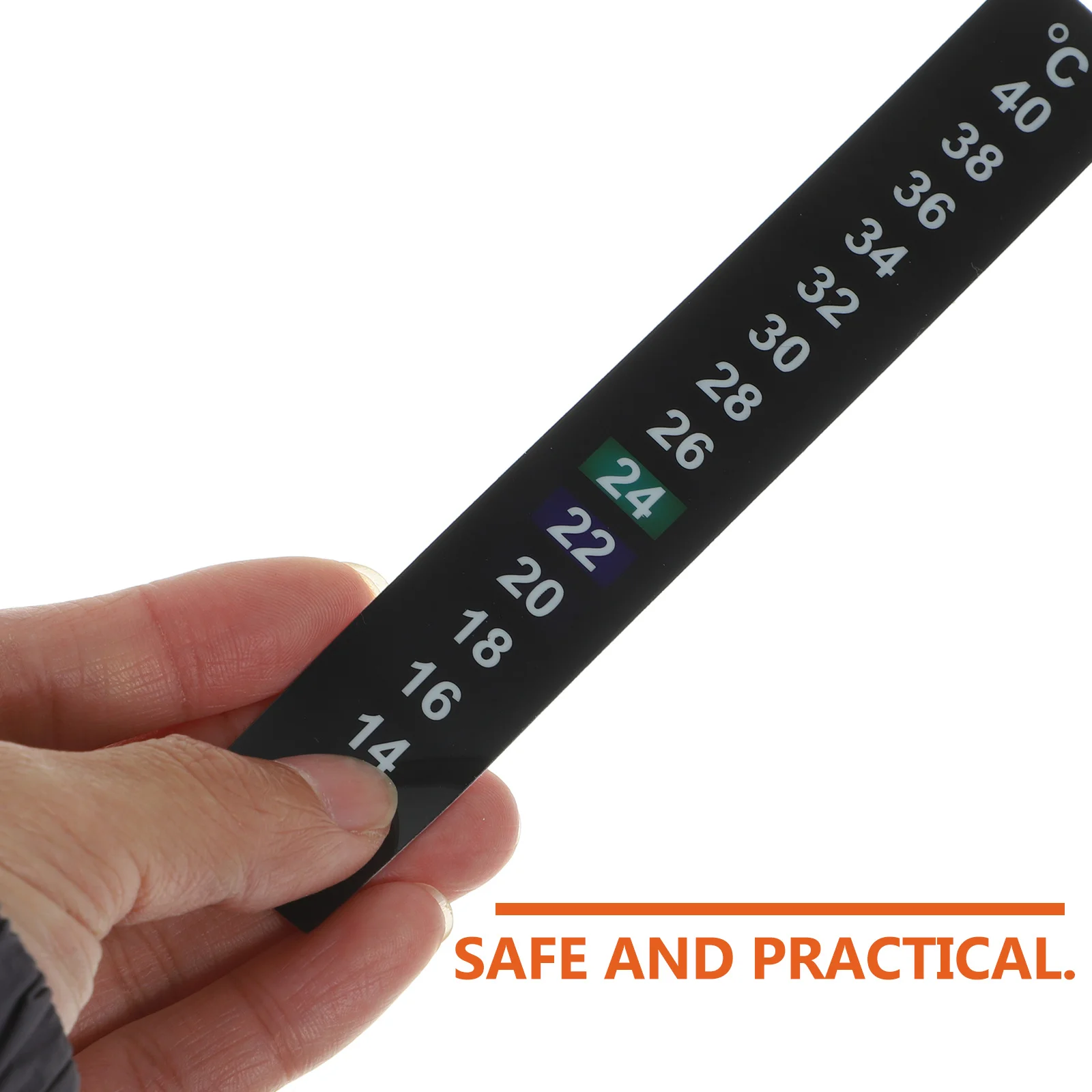 

15Pcs Liquid Crystal Thermometer Strip Easy Read Temperature Measuring Decorative Aquarium Fish Tank Reptile Box Indoor