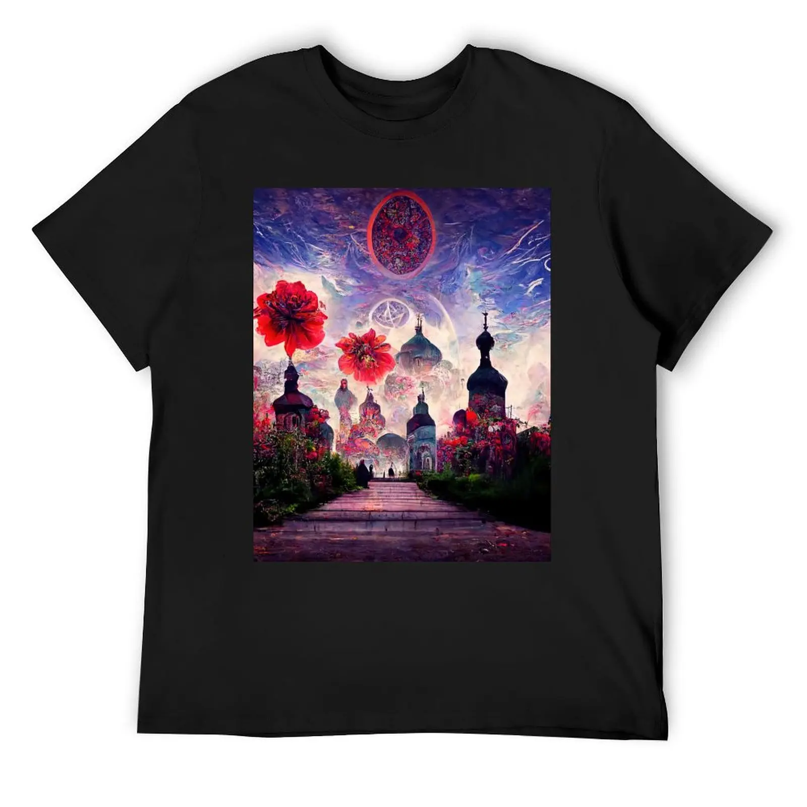 Occult Floral landscape : 11 T-Shirt anime stuff customs design your own animal prinfor boys men tshirt